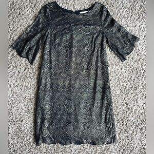 Miami Black& Gold  Lacey Dress  Sz. S